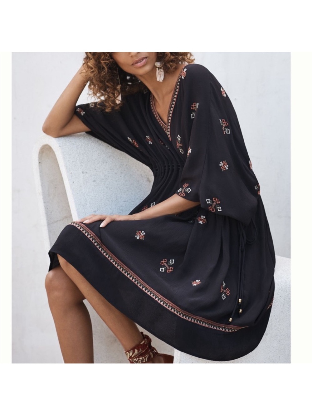 Anthropologie Embroidered Zola Dress